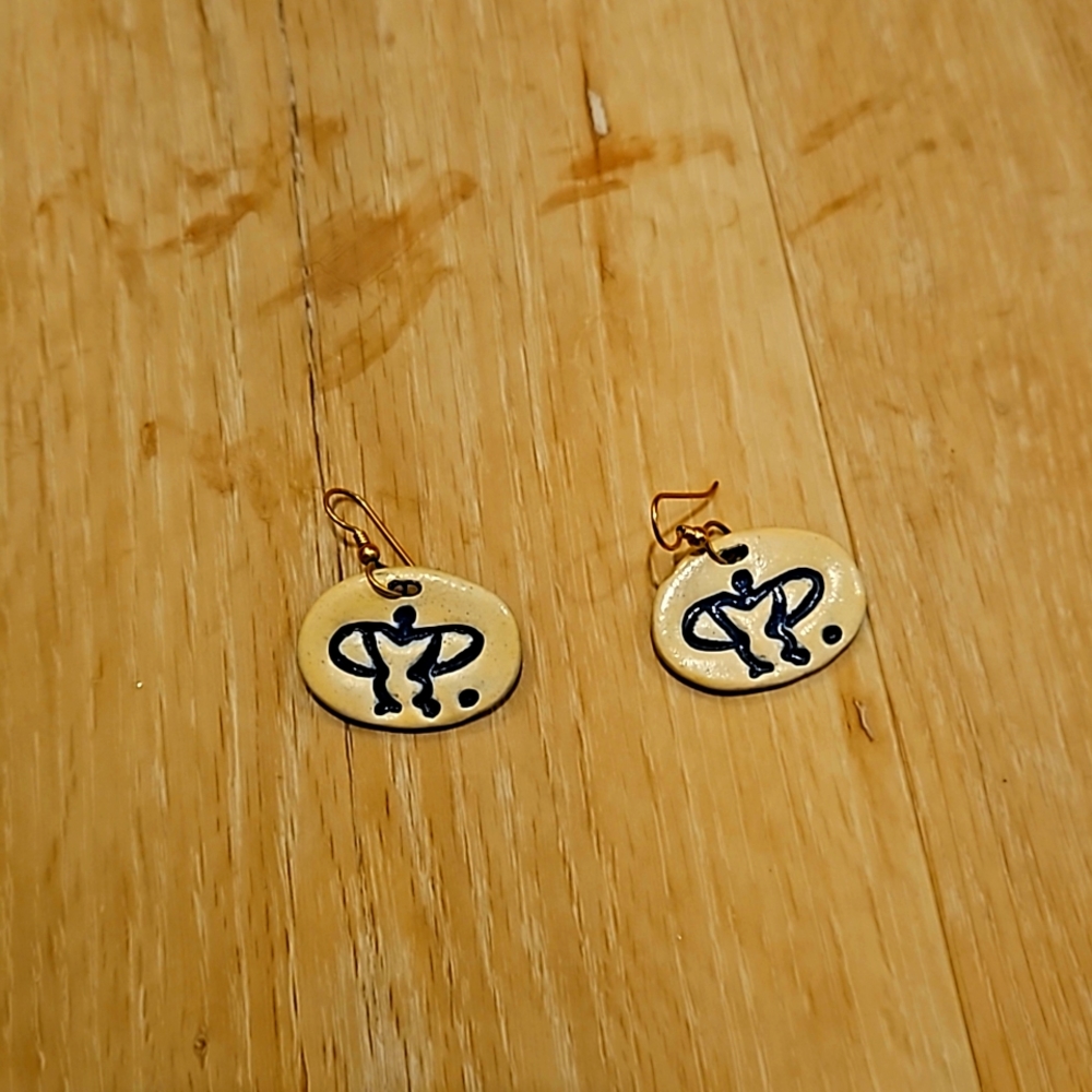 Ceramic handmade earrings